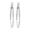 Thyme & Table 2-Pack Silicone Mini Tongs, Gray