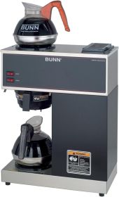 BUNN - 33200.0002 VPR-2EP 12-Cup Pourover Commercial Coffee Brewer Plus 2 Easy Pour Commercial Decanters