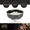 Thyme & Table Grey Drip Stoneware Round Cereal Bowl