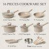 11Pcs Nonstick Kitchen Cookware Sets Set of Nonstick Pan Kit Pots and Pans Set Non Stick Pot for Cooking Tools and Barbecue Wok