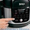 Ninja OS301/FD305CO Foodi 10-in-1 Pressure Cooker and Air Fryer with Nesting Broil Rack, 6.5-Quart Capacity