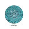 6Pcs/set Colorful Round Ceramic Coaster Coffee Drink Tea Cup Mat Placemat Party Creative Mandala Table Mat Decoration 10cm