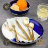 Thyme & Table 20-Piece Royal Stainless Steel Flatware Set, Gold