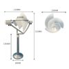 10W Miniature Spiral Wind Turbine Scientific Experiment Power Lamp White Solar Wind Generator Model with LED Light 320mm