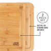 Thyme & Table Knife Friendly Bamboo Cutting Board, 2 Pack