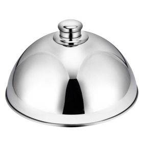 Dome Serving Dish Food Cover Stainless Steel Dome Food Meal Cover Steak Cover Cheese Melting For Home Restaurants Hotels Banquet (Color: 10inch)