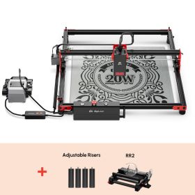 AlgoLaser DIY Kit Laser Cutting Machine 20W Output Power Laser Cutter for Wood and MDF with 15.75'x15.75' Large Engraving Area (Color: DIY KIT 20W SET 2)