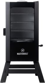 Masterbuilt® 30-inch Digital Electric Vertical BBQ Smoker with 710 Square Cooking Square Inches, Leg Kit, Side Wood Chip Loader, (Color: 30  Smoker w  Window)