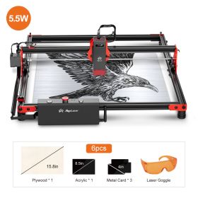 Ortur Laser Master 2 ProS2 40*40cm Table Lase Engraver Cutter For Woodworking Powerful Wood Metal CNC Engraving Cutting Machine (Color: DIY KIT 5.5W)