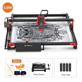 Ortur Laser Master 2 ProS2 40*40cm Table Lase Engraver Cutter For Woodworking Powerful Wood Metal CNC Engraving Cutting Machine (Color: DIY KIT 5.5W-RR2)