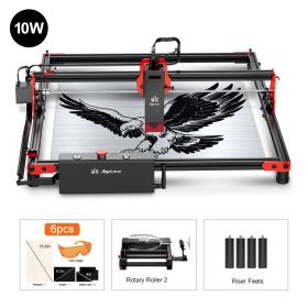 Ortur Laser Master 2 ProS2 40*40cm Table Lase Engraver Cutter For Woodworking Powerful Wood Metal CNC Engraving Cutting Machine (Color: DIY KIT 10W-RR2)