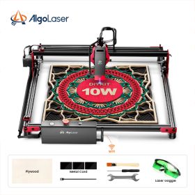 ORTUR Laser Engraver DIY KIT Y-axis Laser Rotary Roller Desktop Engraving Cutting Cutter Machine Metal Woodworking 400x400mm (Color: ALDK-10BD)