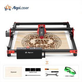 ORTUR Laser Engraver DIY KIT Y-axis Laser Rotary Roller Desktop Engraving Cutting Cutter Machine Metal Woodworking 400x400mm (Color: ALDK-2BD)