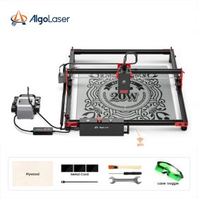 ORTUR Laser Engraver DIY KIT Y-axis Laser Rotary Roller Desktop Engraving Cutting Cutter Machine Metal Woodworking 400x400mm (Color: ALDK-20BD)