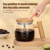 Fully Automatic Coffee Stirring Cup 400ml Electric Mixer Mug for Coffee Tea Milk Cocoa Self Stirring Coffee Mug Glass High Speed