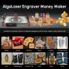 AlgoLaser DIY Kit Laser Cutting Machine 20W Output Power Laser Cutter for Wood and MDF with 15.75'x15.75' Large Engraving Area